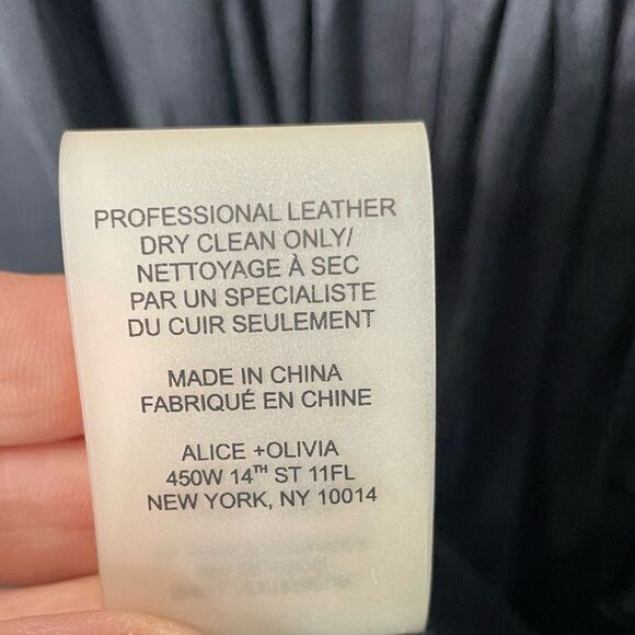 Alice + Olivia Boat Neck Mini Open Back Dress in Black - Picture 5 of 6